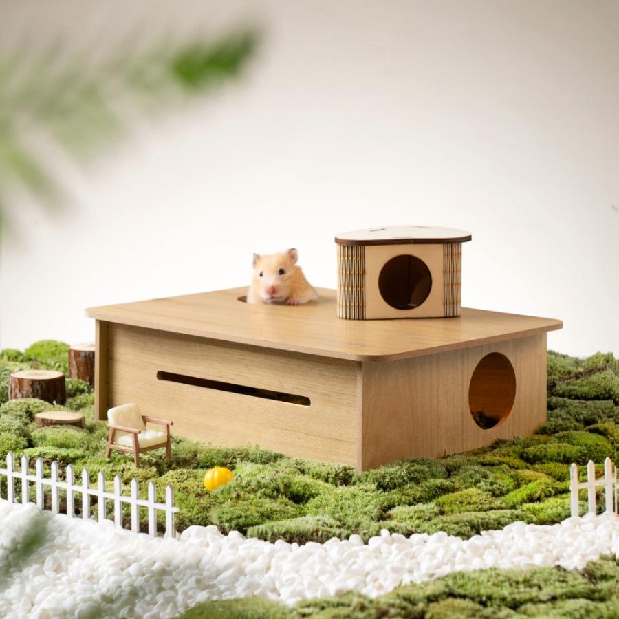 ミオファン DIYハウス スクエアネスト L 小動物 ハムスター ハウス