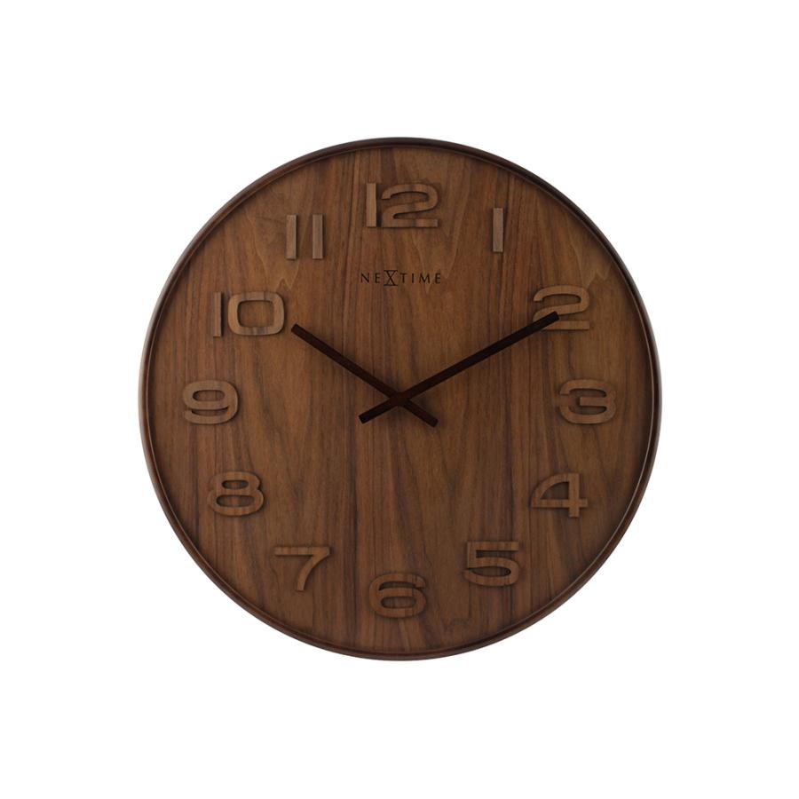 キズ有品 アウトレット特価 NEXTIME ネクスタイム 壁掛け時計 ウッド