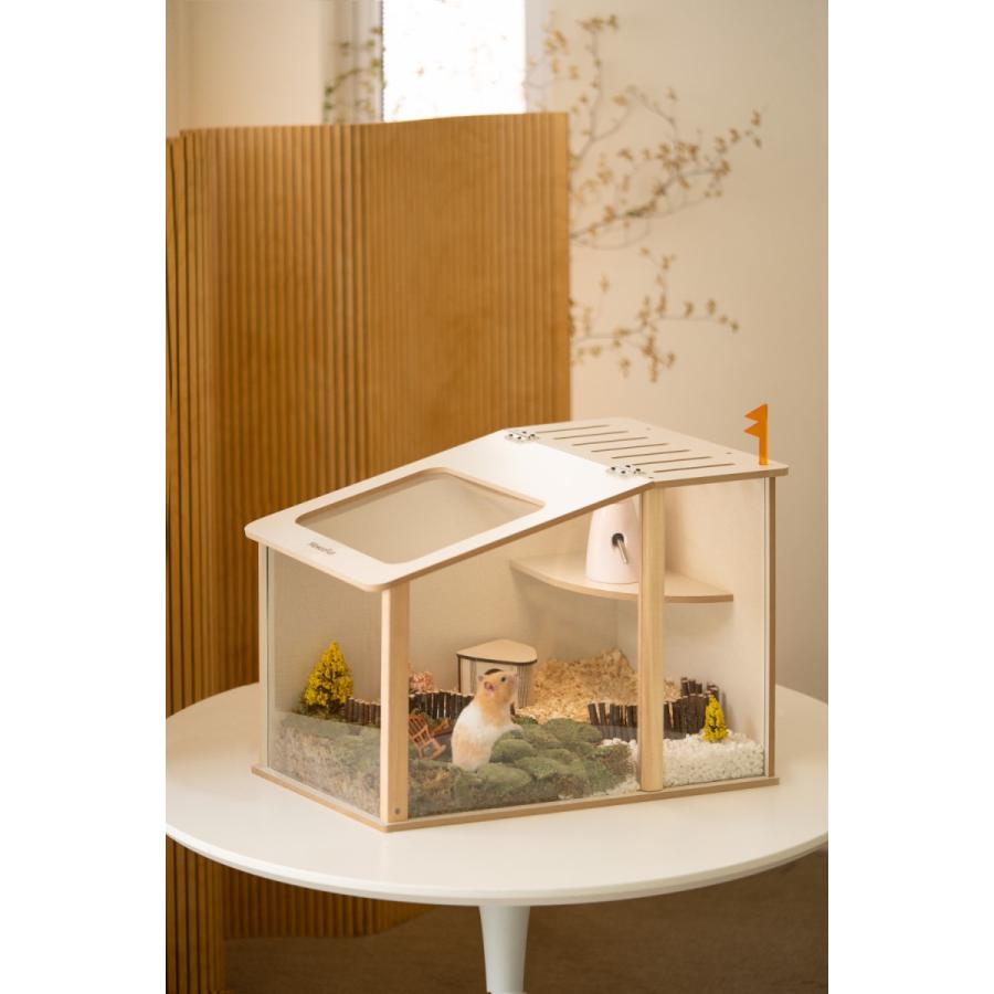展示サンプルにつき75％OFF ミオファン 小動物用ハウス デラックス