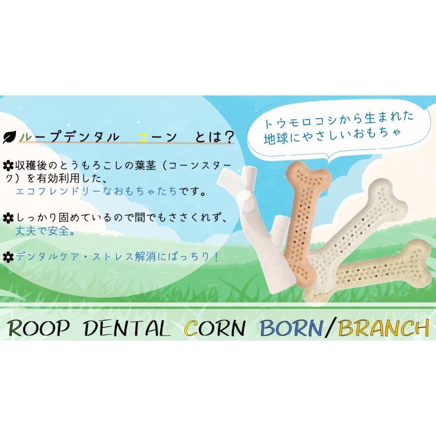 犬 おもちゃ デンタル コーンボーン S ベーコン チキン ミルク 硬い 玩具 ペット ストレス解消 歯磨き 噛む デンタルケア | ROOP | 04