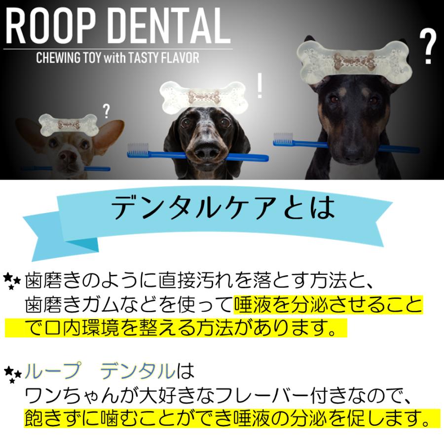 犬 おもちゃ デンタル ハードボーン ベーコン フレーバー M 硬い 玩具 ペット ストレス解消 歯磨き 噛む デンタルケア | ROOP | 03