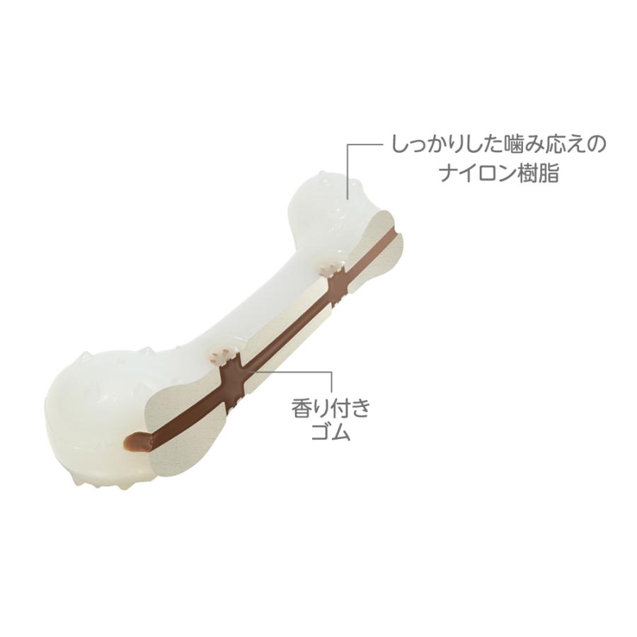 犬 おもちゃ デンタル ハードボーン ベーコン フレーバー S 硬い 玩具 ペット ストレス解消 歯磨き 噛む デンタルケア | ROOP | 03