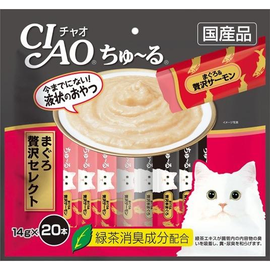 INABA ちゅ〜る 猫用おやつ 9011 いなばペットフード CIAO まぐろ 贅沢