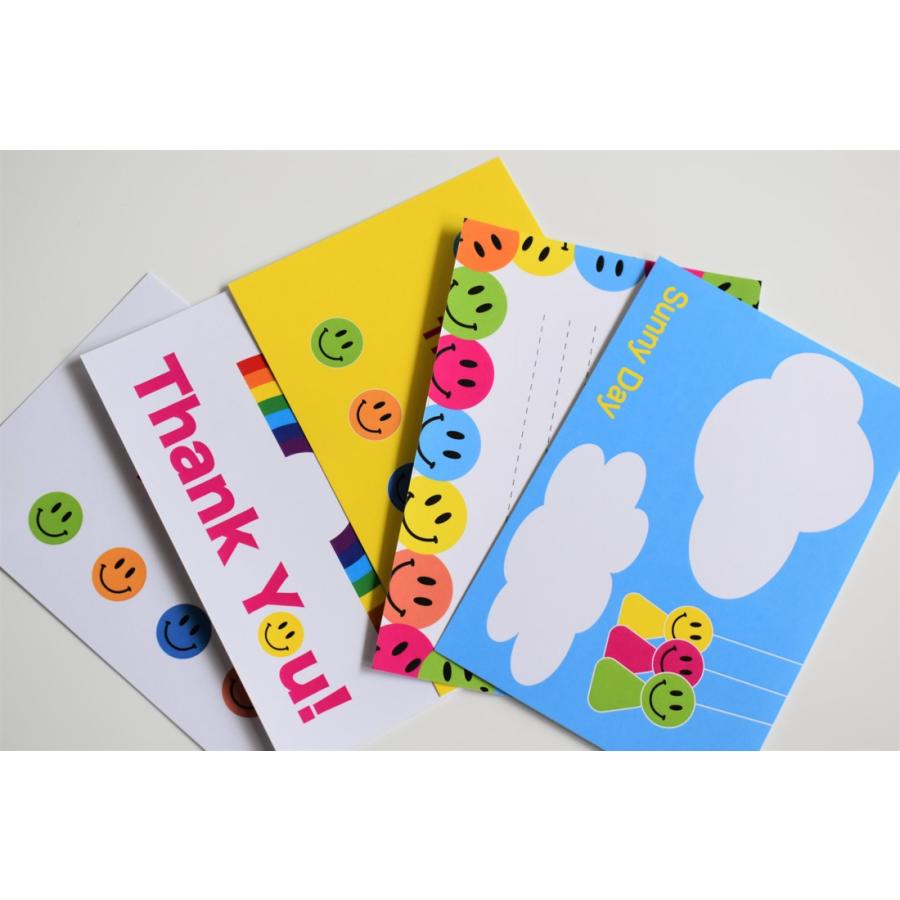 ポストカード メッセージカード にこちゃんマーク 5枚セット Post Card 絵葉書 Po パピエオンラインストア 通販 Yahoo ショッピング