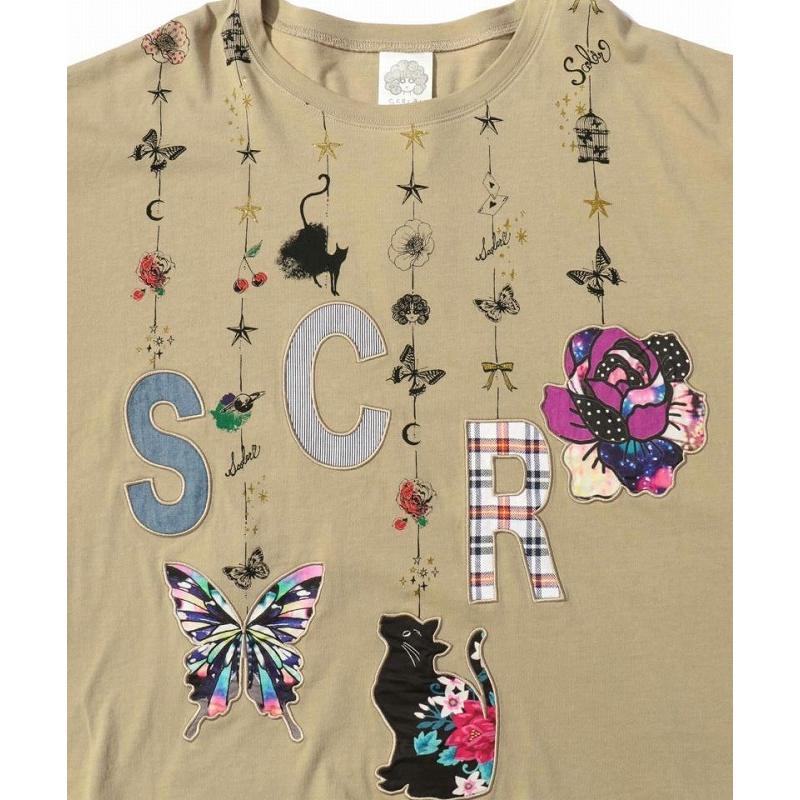 Sale Scolar スカラー ガーランド風アップリケジャガードプルオーバー カットソー トップス プリント ポップ カジュアル 蝶 猫 原宿系 個性的 Pappa Duduu 通販 Yahoo ショッピング