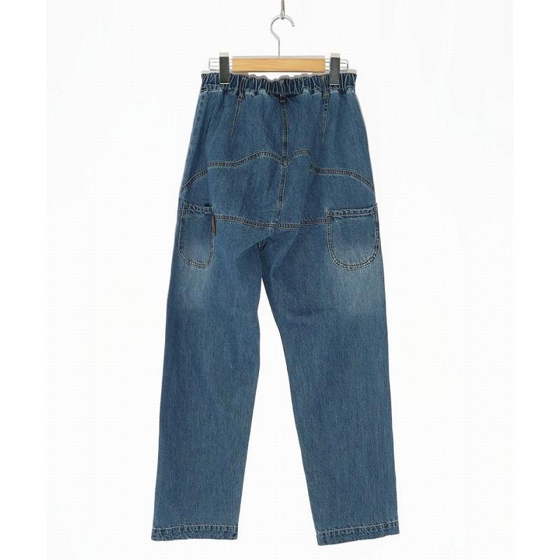 ScoLar パンツ スカラー 141657 蝶刺繍アップリケデニムパンツ  