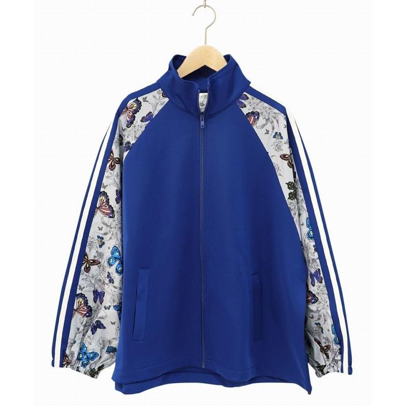 ScoLar ジャケット SALE スカラー 141667 ジャージ×蝶柄切替 ZIP ScoLar ジャケット SALE スカラー 141667 ジャージ×蝶柄切替 ZIP