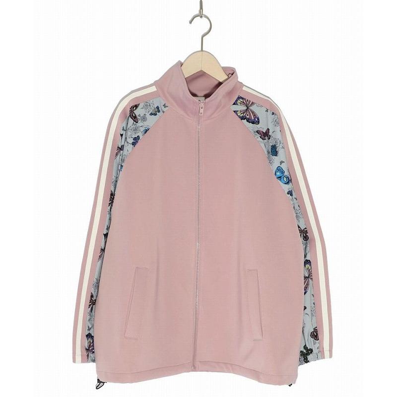 ScoLar ジャケット SALE スカラー 141667 ジャージ×蝶柄切替 ZIP ScoLar ジャケット SALE スカラー 141667 ジャージ×蝶柄切替 ZIP