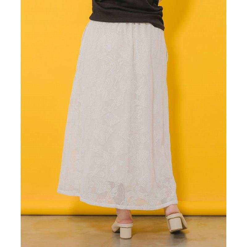 HAY 2点おまとめ スカート ScoLar スカート 152655：オリジナルキノコ柄レーススカート