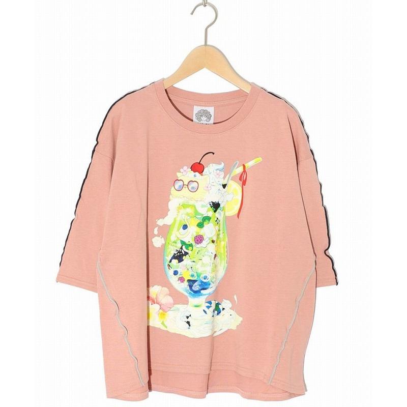 ScoLar Tシャツ SALE スカラー 152674 配色メロウステッチ