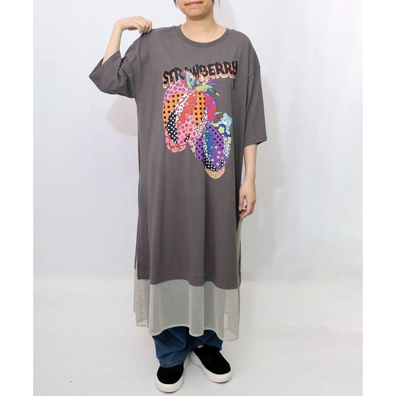 スカラー　ワンピース　新品 551245：花蝶アート柄切替ワンピースの通販-ScoLar