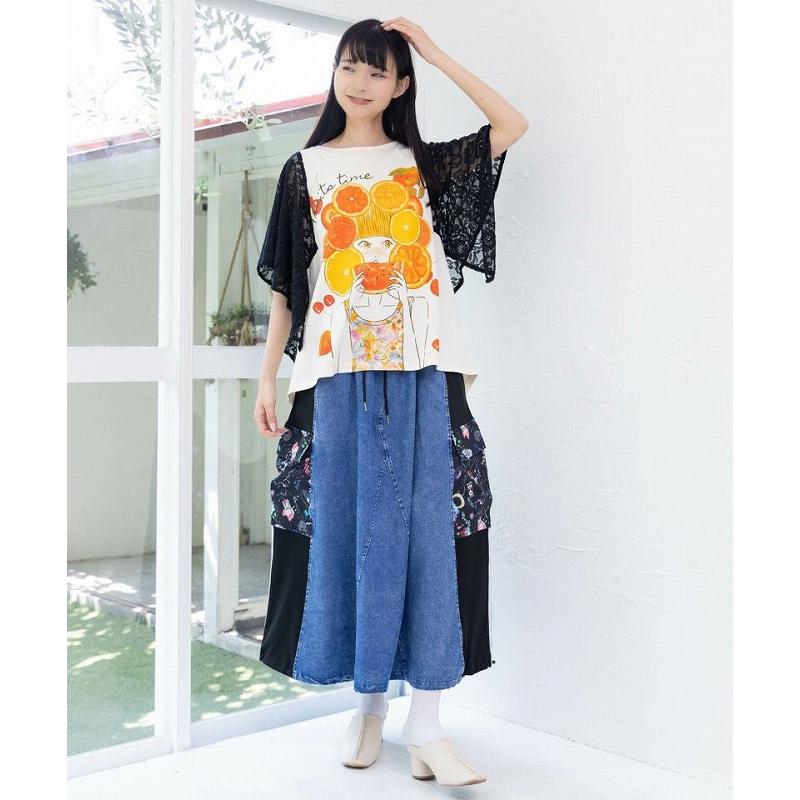 パンツ SALE ScoLar スカラー 152697 ラクガキ・コラージュ柄 2柄展開