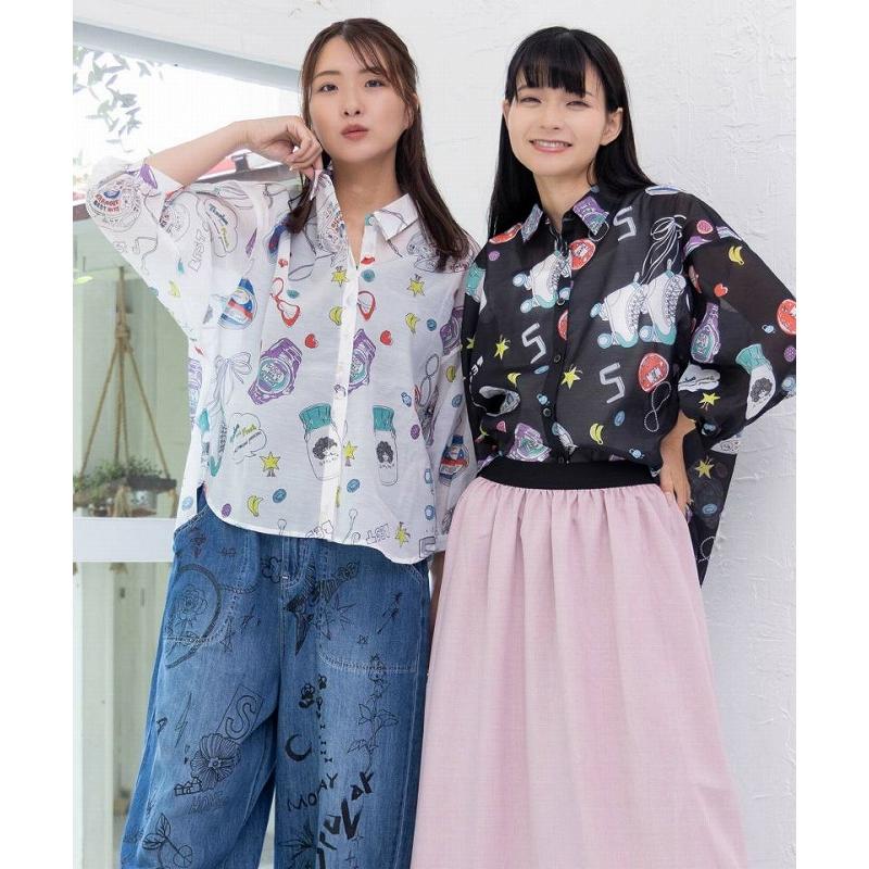 ScoLar（スカラー） シャツ SALE ScoLar 152758 平成流行の総柄シャツ