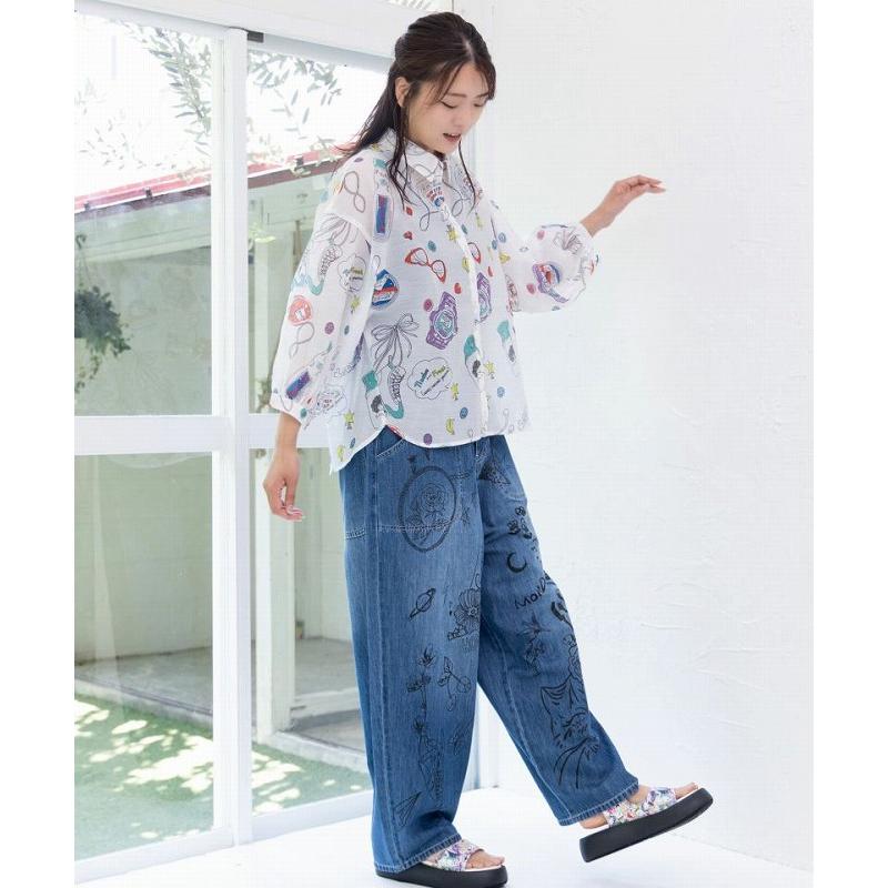 ScoLar（スカラー） シャツ SALE ScoLar 152758 平成流行の総柄シャツ