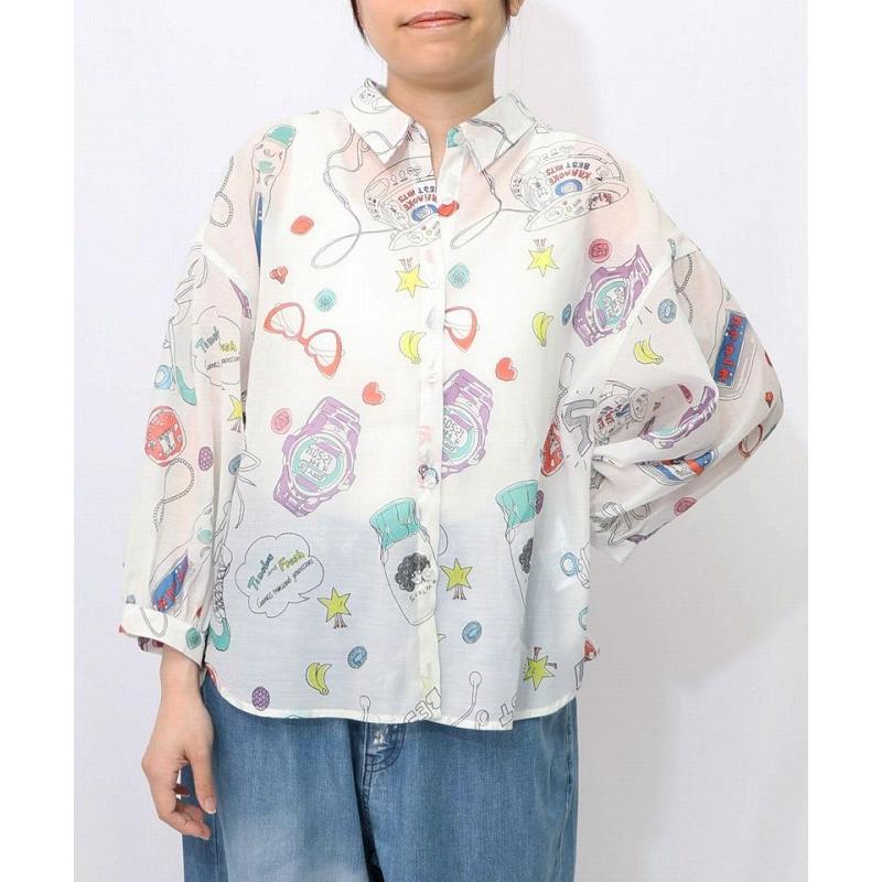 ScoLar（スカラー） シャツ SALE ScoLar 152758 平成流行の総柄シャツ