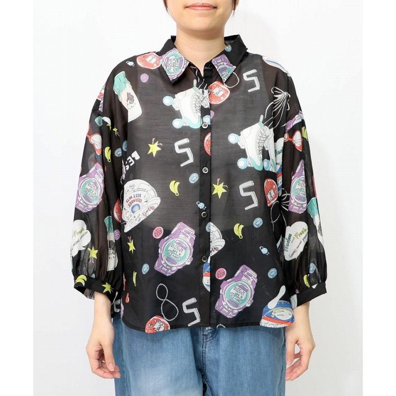ScoLar（スカラー） シャツ SALE ScoLar 152758 平成流行の総柄シャツ