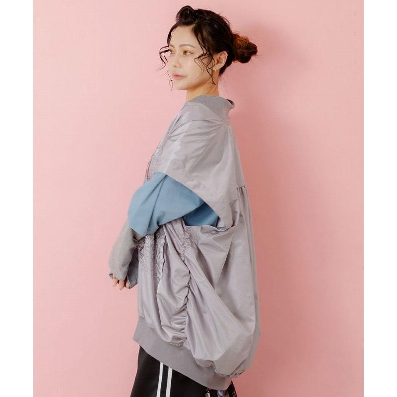 ScoLar ベスト スカラー 153606 メルヘン柄ラメプリントベスト 羽織り  