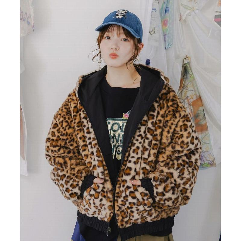 ScoLar ブルゾン スカラー 153647 キノコ×レオパード柄