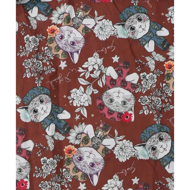 ScoLar（スカラー） ワンピース SALE ScoLar 153651 おめかしネコ柄
