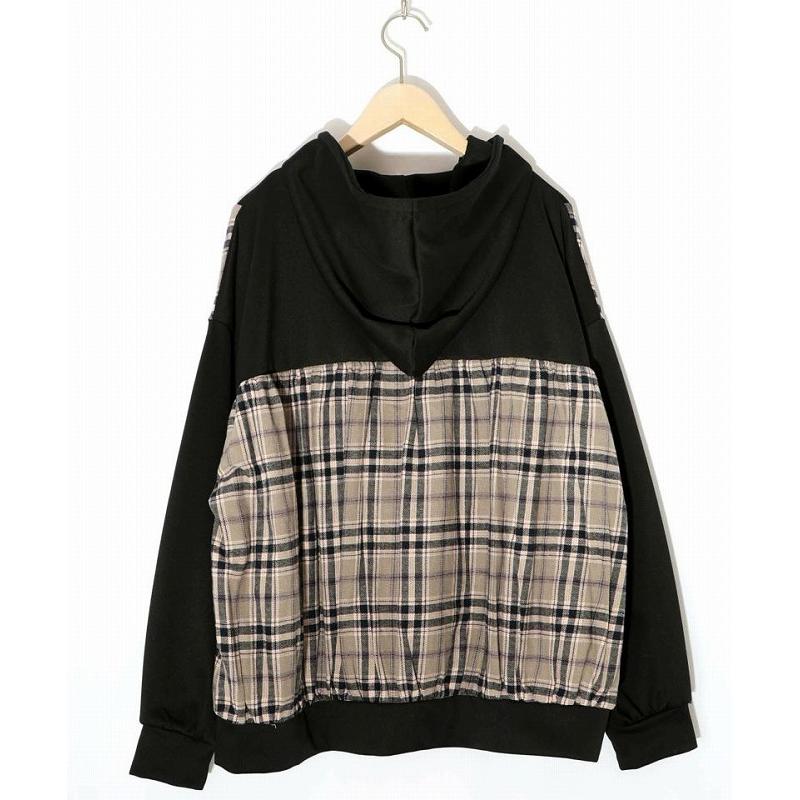 ScoLar（スカラー） パーカー SALE ScoLar 153653 POP・チェック柄切替 