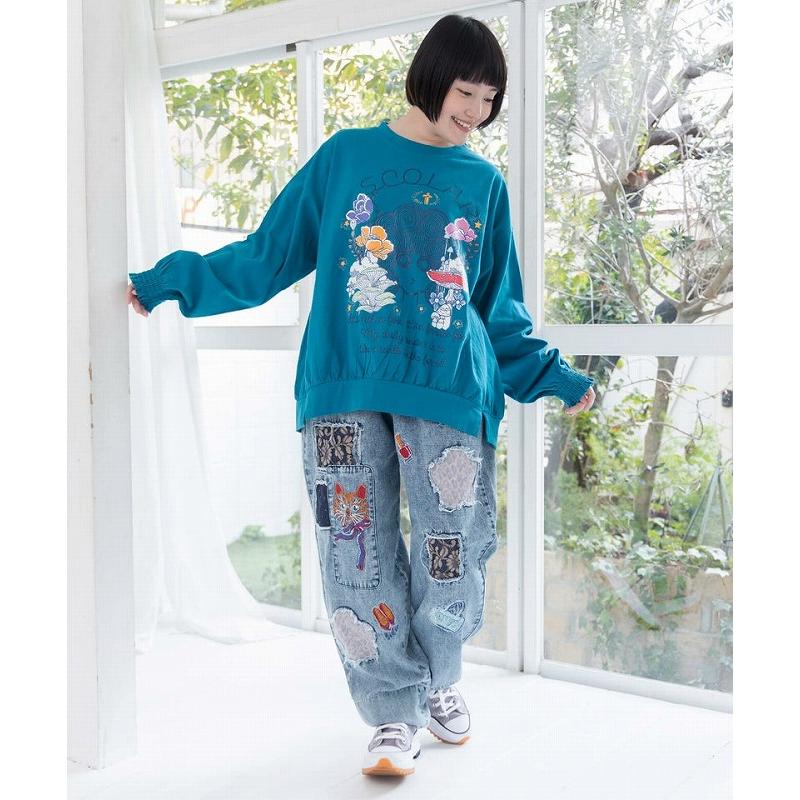 ScoLar（スカラー） Tシャツ 153666 きのこ花十字架スカ子ロンT