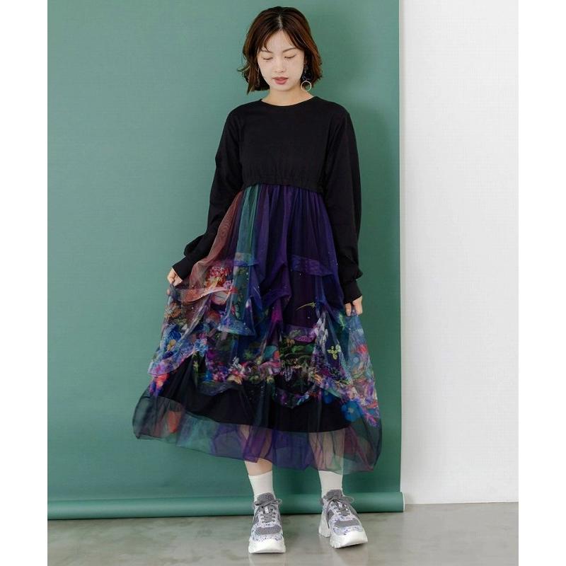 ScoLar（スカラー） ワンピース SALE ScoLar 153678 2柄展開タック入り