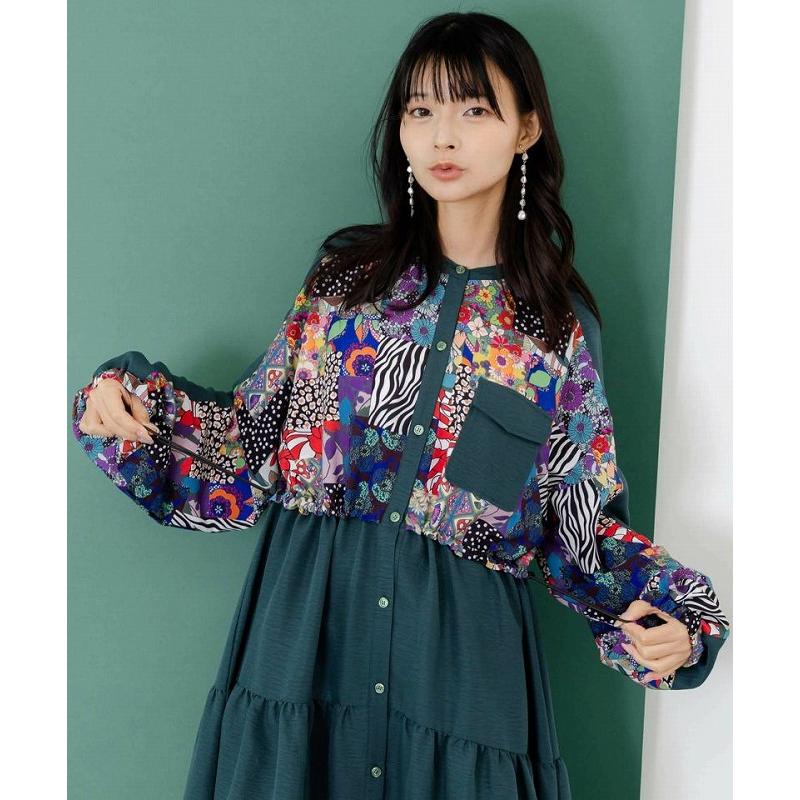 ScoLar（スカラー） ワンピース SALE ScoLar 153679 総柄ワッシャー