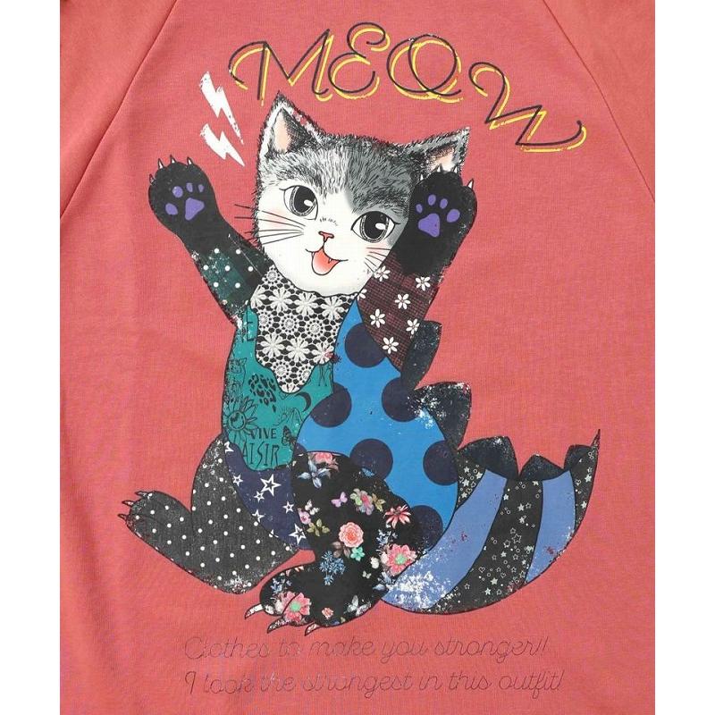 ScoLar（スカラー） トップス SALE ScoLar 153684 ネコ怪獣とチェック