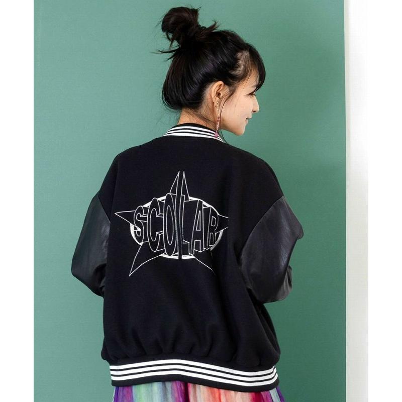 ScoLar（スカラー） ジャンパー SALE ScoLar 153686 メルトン×合皮 異