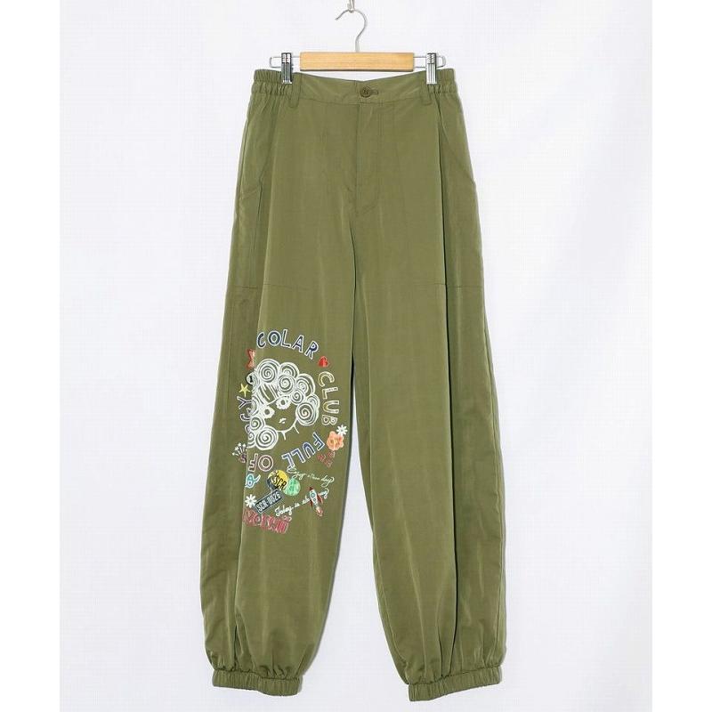 ScoLar（スカラー） パンツ 153718 ポップ柄裏フリースあったか