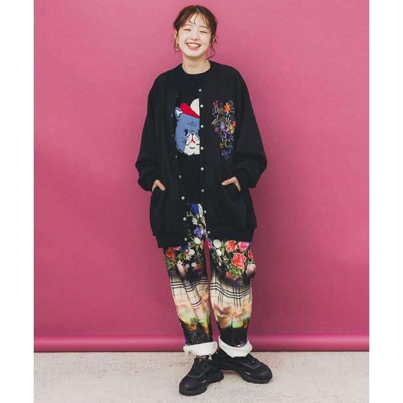 ScoLar（スカラー） ブルゾン SALE ScoLar 153728 ポップ柄裏起毛 裏毛