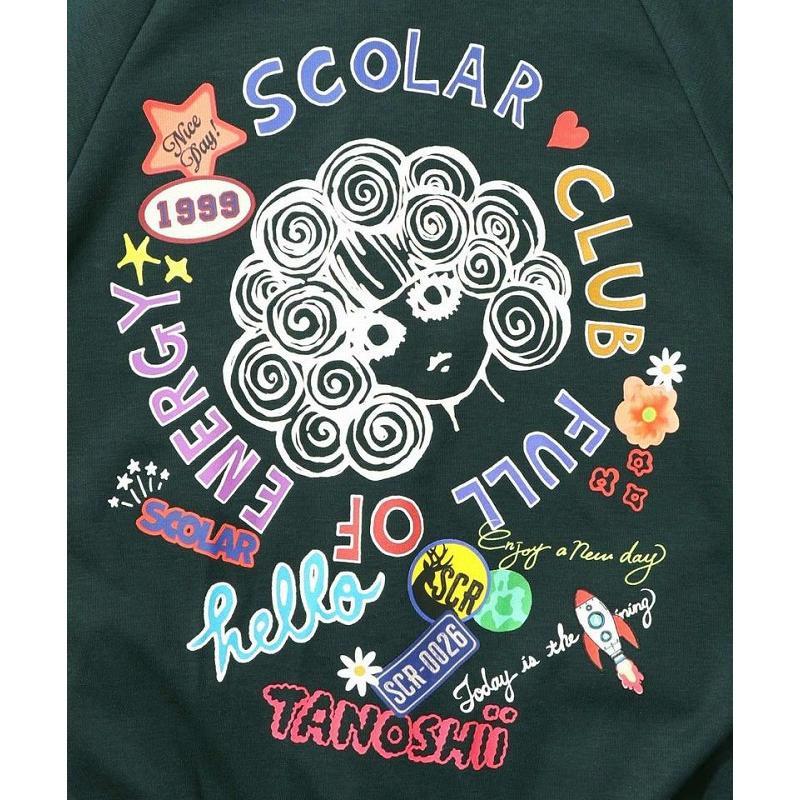 ScoLar（スカラー） ブルゾン SALE ScoLar 153728 ポップ柄裏起毛 裏毛 