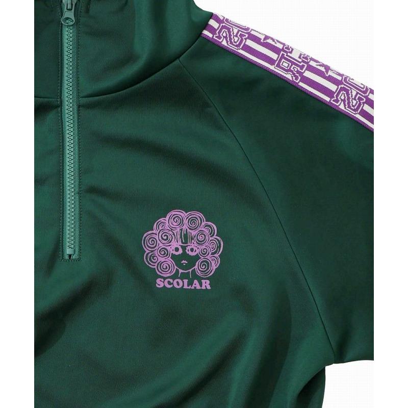 ScoLar（スカラー） ワンピース 153731 バイカラー異素材 切替ジャージ