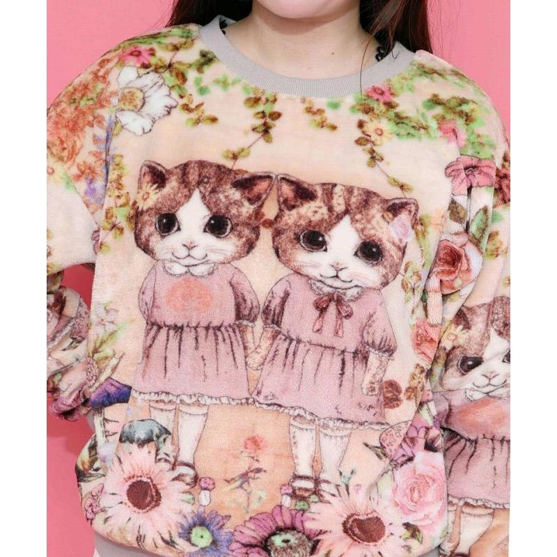 ScoLar（スカラー） トップス SALE ScoLar 153737 ネコ姉妹の秘密の