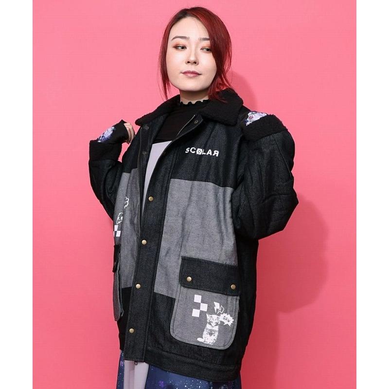 ScoLar（スカラー） ジャケット SALE ScoLar 153755 落書きモザイク柄 