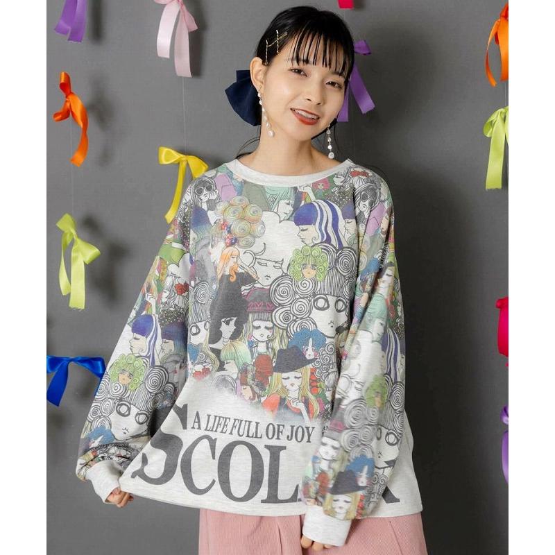 ScoLar（スカラー） トップス 153772 スカラーと女の子がいっぱい裏毛