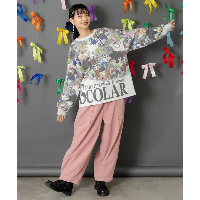 ScoLar（スカラー） トップス 153772 スカラーと女の子がいっぱい裏毛 