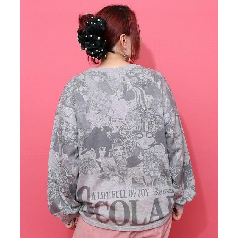 ScoLar（スカラー） トップス 153772 スカラーと女の子がいっぱい裏毛