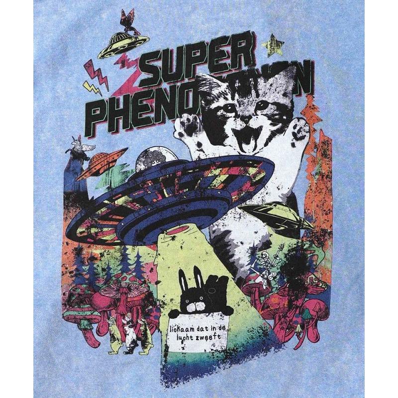 ScoLar（スカラー） パーカー 新作 153774 超常現象プリント ケミカル