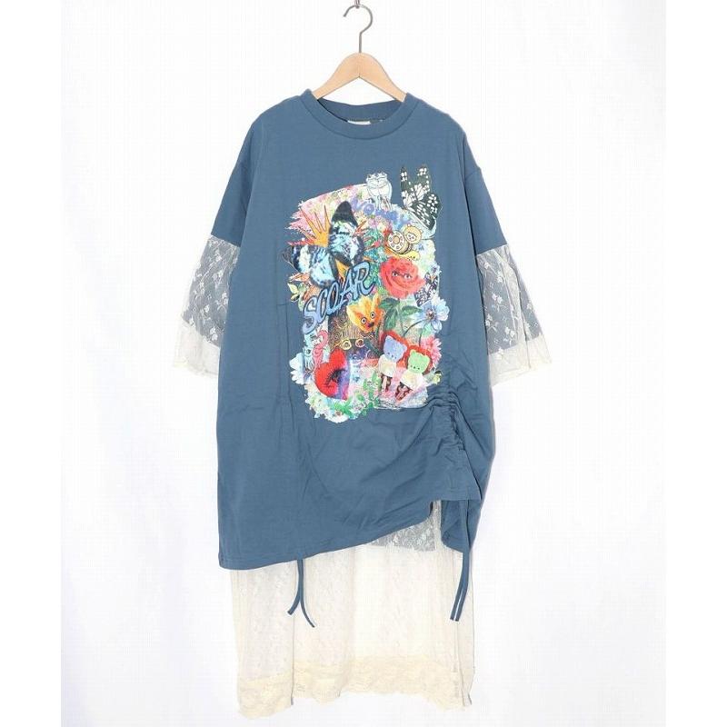 ScoLar（スカラー） チュニック SALE ScoLar 161620 アート柄レース