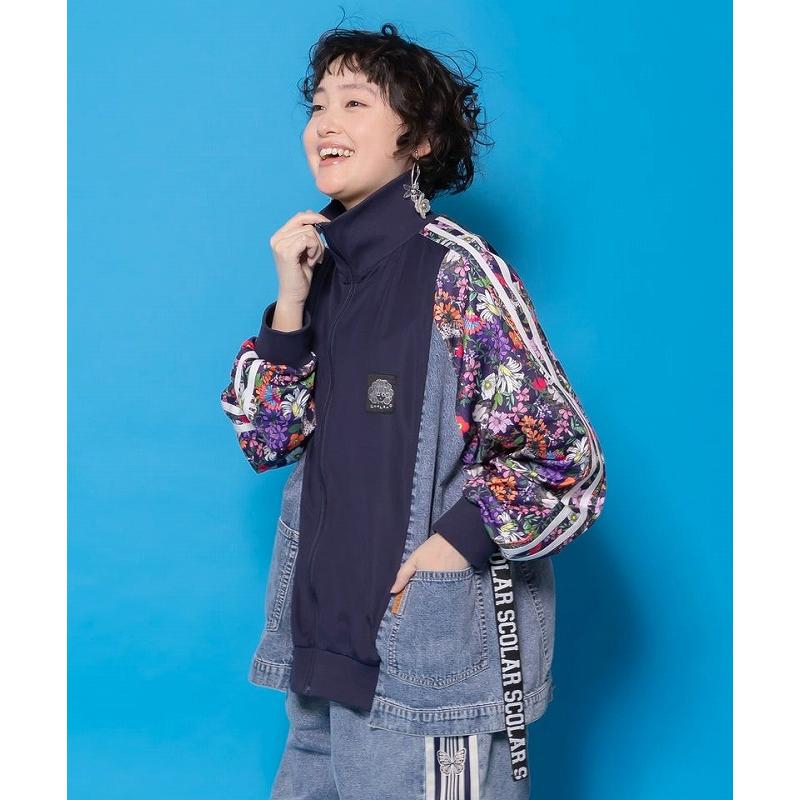 新品未使用。 ScoLar総柄アウター スカラー ScoLar スカラーでおめかし柄or花柄アップリケ風 2柄展開