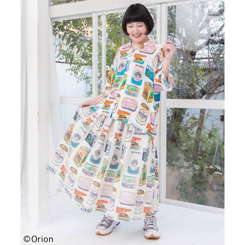 スカラー　161682：orion×ScoLar トロピカルポップ缶総柄シャツ 161682：orion×ScoLar トロピカルポップ缶総柄シャツの通販-ScoLar