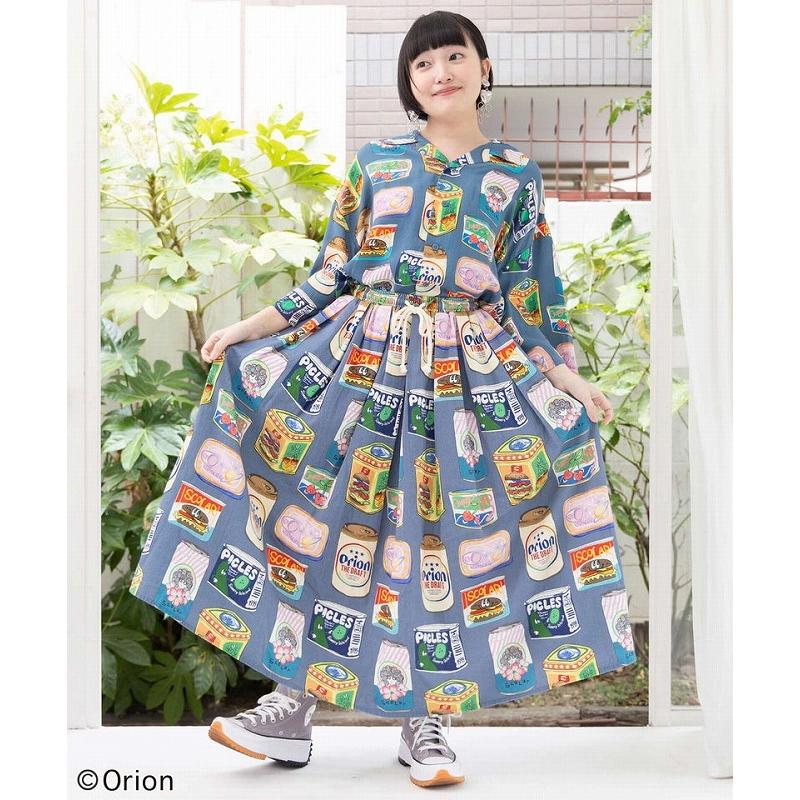 スカラー　161683：orion×ScoLar トロピカルポップ缶総柄スカート ORION×ScoLar トロピカルポップ缶 総柄スカート オフホワイト スカラー