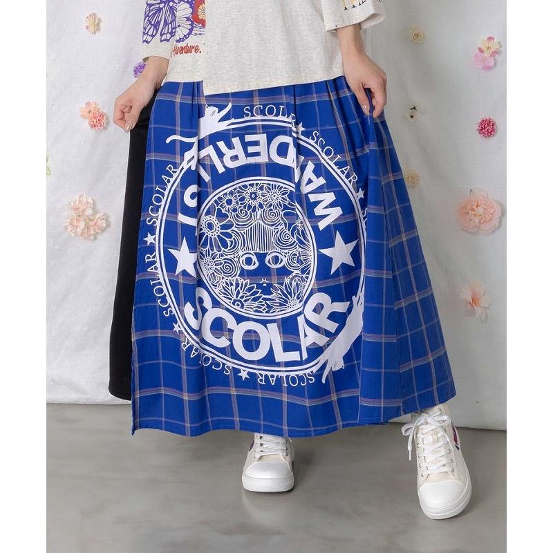 ScoLar（スカラー） スカート SALE ScoLar 162615 チェック×ジャージ