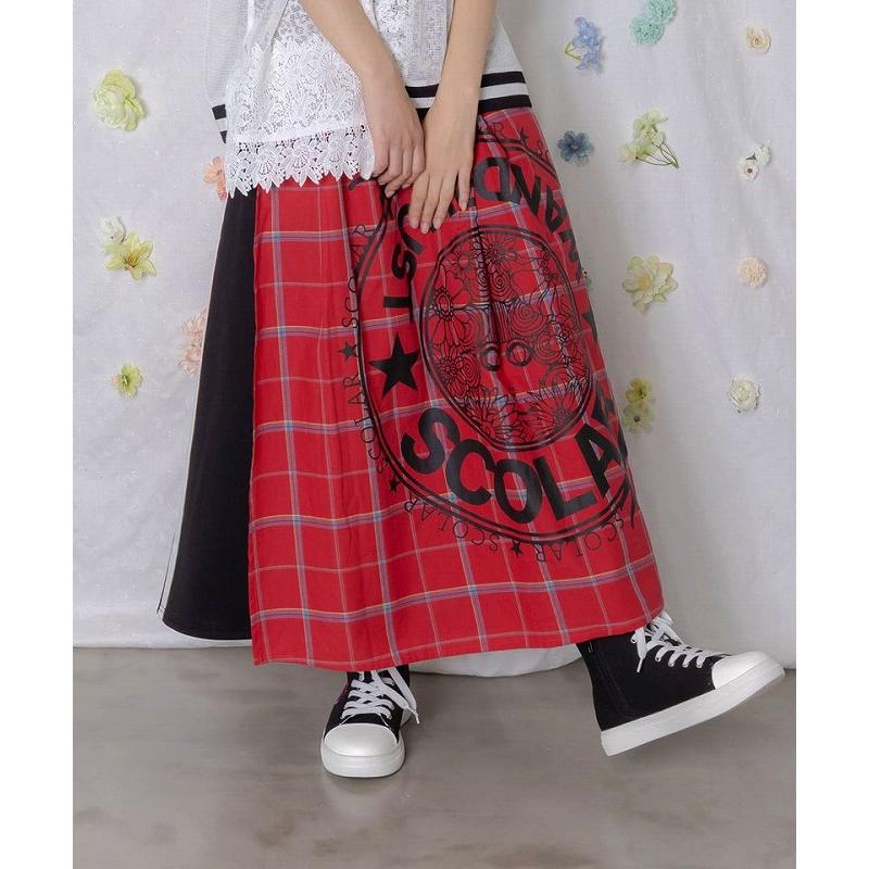 ScoLar（スカラー） スカート SALE ScoLar 162615 チェック×ジャージ