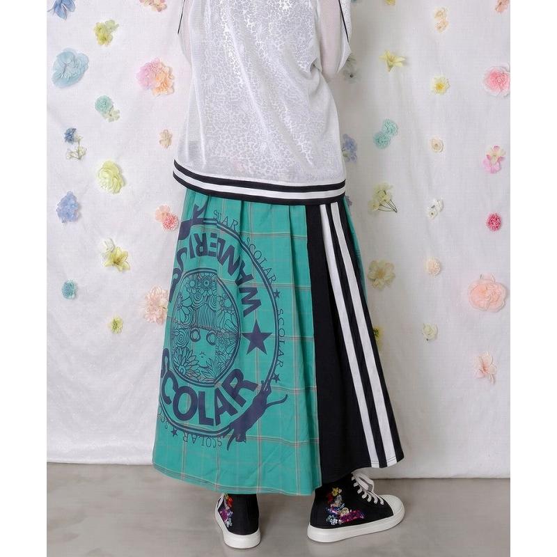 ScoLar（スカラー） スカート SALE ScoLar 162615 チェック×ジャージ