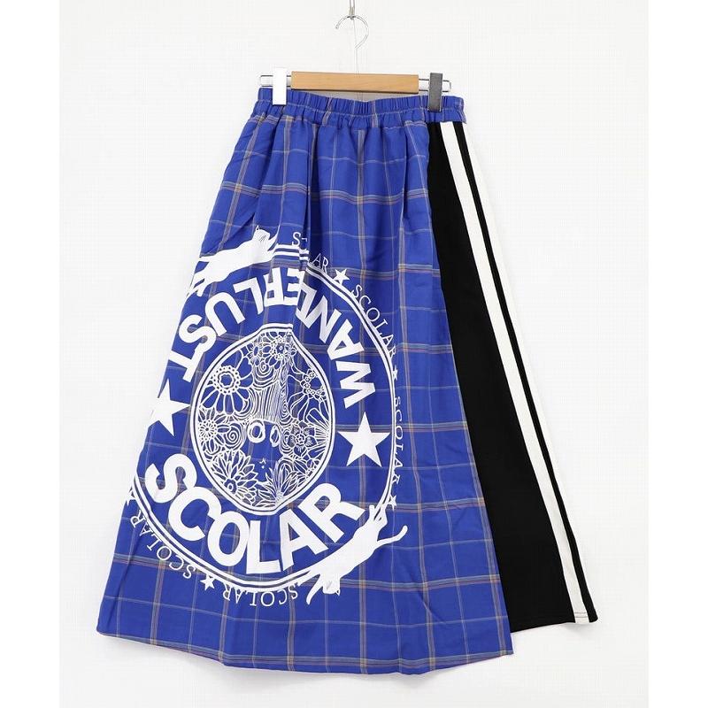 ScoLar（スカラー） スカート SALE ScoLar 162615 チェック×ジャージ