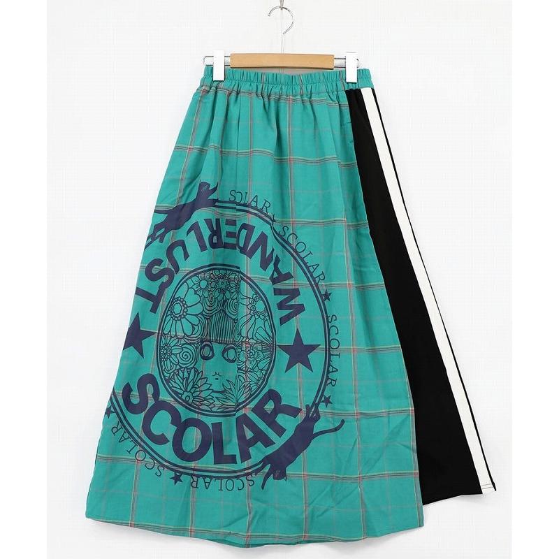 ScoLar（スカラー） スカート SALE ScoLar 162615 チェック×ジャージ