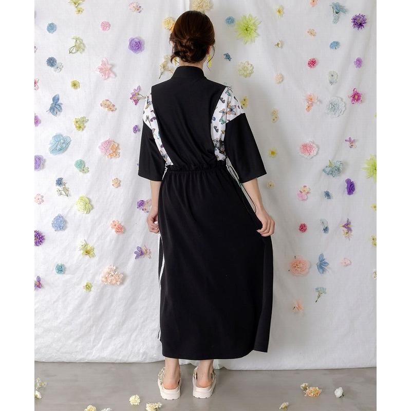 ScoLar（スカラー） ワンピース SALE ScoLar 162621 レーステープ×蝶柄