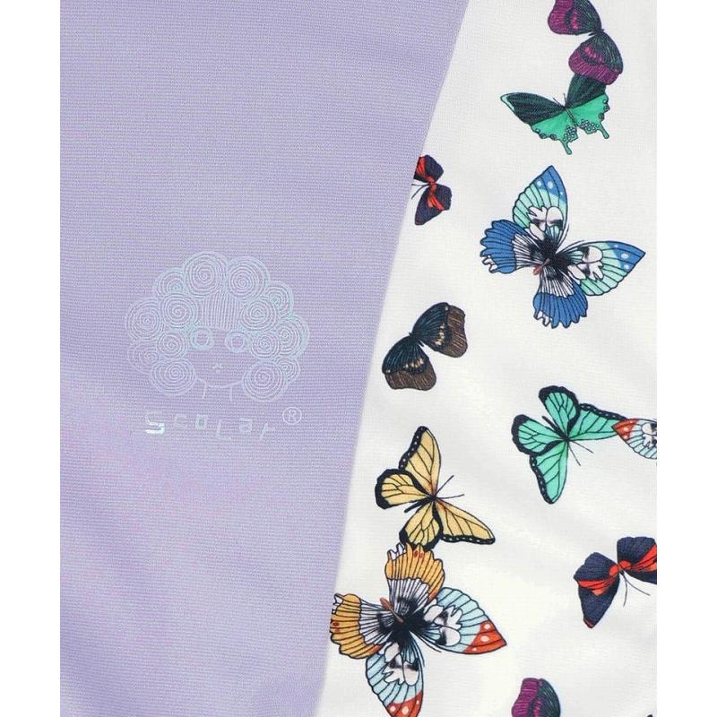 ScoLar（スカラー） ワンピース SALE ScoLar 162621 レーステープ×蝶柄